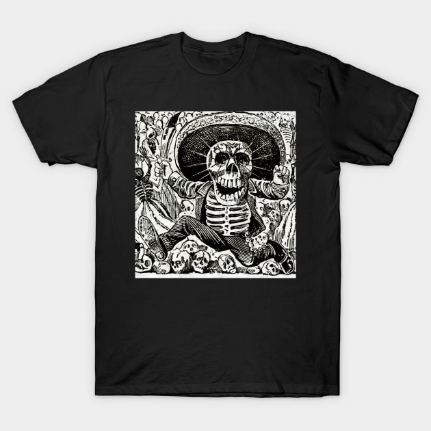 La Calavera Mexicana T-Shirt by gabbidea 